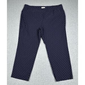 TALBOTS Trousers Womens 26W Navy Pants‎ Classic Work Business Casual Plus Size